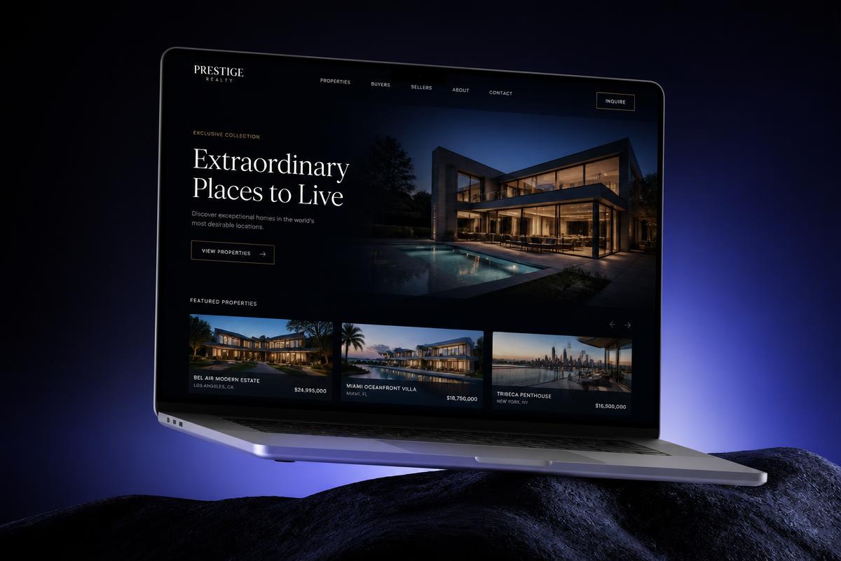 Velixo Real Estate — podgląd strony